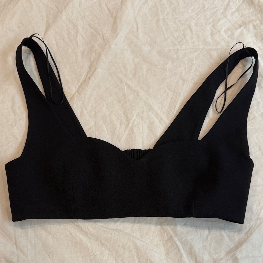 Zara Chic Black Crop Top